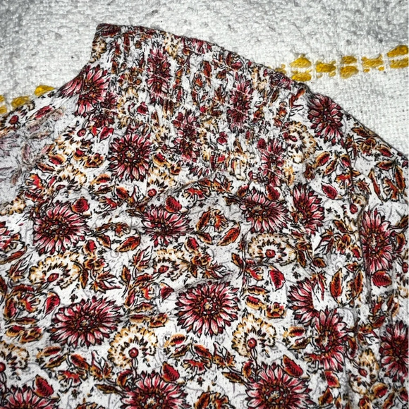 Cynthia Rowley Floral Smocked Boho Peasant Top Blouse Size Small New Never Worn - Picture 5 of 8